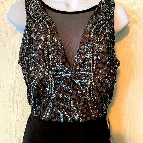 Party-ready NightWay Sequin bodice jumper NWT - Picture 5 of 8